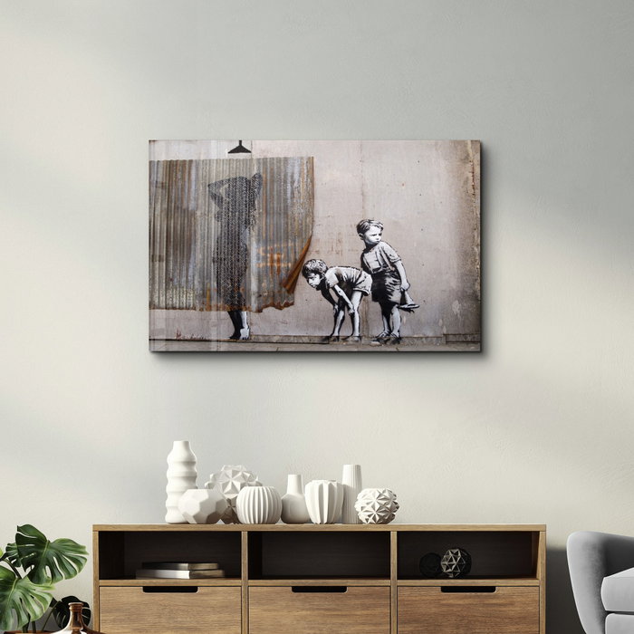 Wallity Pintura Decorativa de Vidrio Templado Multicolor 46 x 72 cm